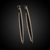 Diamond Hoop Earrings in 14K Rose Gold image