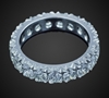 French-Cut Eternity Band in Platinum image