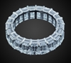 Prong-Set Eternity Band in Platinum image