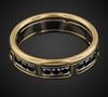 Two-Tone with Black Diamonds in 18K Gold image