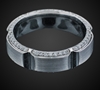 Pave-Set Diamonds in 18K White Gold image